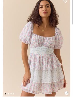 Altar'd State Dress Sia Floral Mini Dress